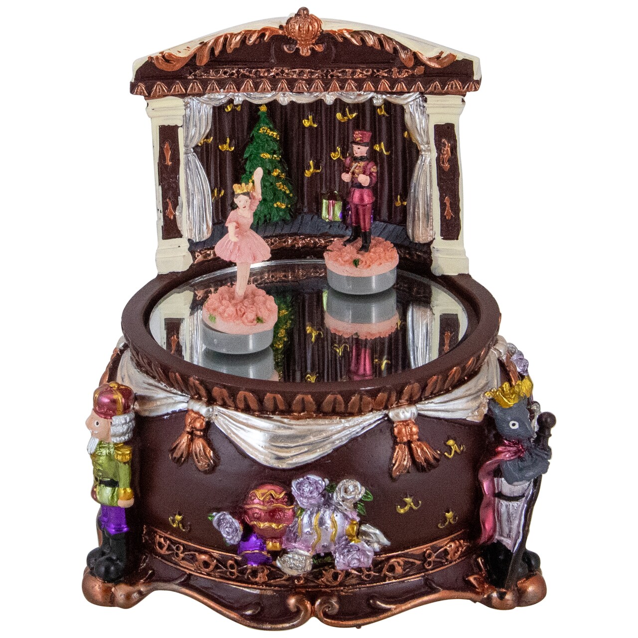 Northlight Dancing Nutcracker and Ballerina Christmas Music Box - 5.75"